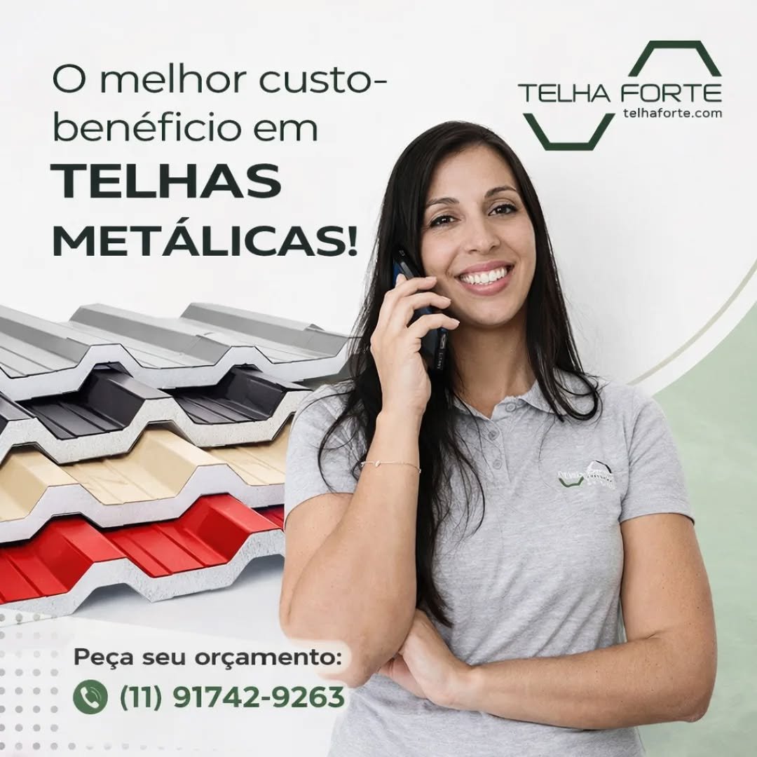 Força que sustenta. Resistência que protege. 💪🏽🏗️
Quando o assunto é cobertura, aço é sinônimo de segurança, durabilidade e desempenho.
Invista em telhas metálicas que entregam qualidade de verdade — mais proteção, mais economia e muito mais tranquilidade para sua obra.
Não arrisque. Escolha estrutura, escolha confiança, escolha aço! 💚
📍 Rua Erotides de Freitas, 46 – Vila Saúde – Itapevi/SP
📲 Fale com a gente: (11) 99795-4142
Venha garantir o melhor para sua obra! 💚
