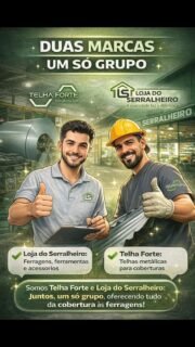 “Você sabia? 💡

📍 Telha Forte e 📍 Loja do Serralheiro fazem parte do mesmo grupo — unidos pra te atender melhor no mundo da construção!

Juntos, oferecemos materiais de qualidade, atendimento especializado e soluções completas pra sua obra.

#GrupoTelhaForte #TelhaForte #LojaDoSerralheiro”